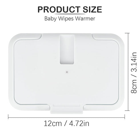 LNQ LUNIQI Baby Wipes Warmer Travel Wipes Warmer Portable Thermostat Reusable Wipes Heater for Home Car Travel White
