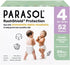 Generic para~sol Chlorine-Free Diapers with RashShield Protection, Size 4, 52 Count (Pack of