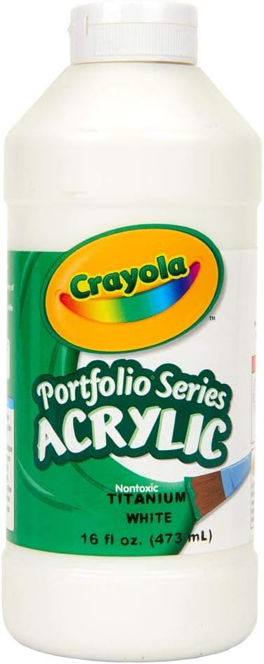 Crayola Portfolio Series Acrylic Paint 16 oz. Bottle - Titanium White by Crayola