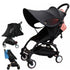 Universal Baby Stroller Sun Shade, Oversize UV Protection Waterproof Cloth, Adjustable Angle Windshield Cover