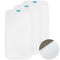 Changing Pad Liners Waterproof (3 Count) - Flannel Portable & Durable Diaper Pads, White