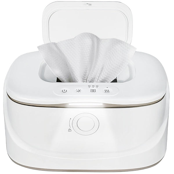 Baby Wipe Warmer with Night Light,Innovative Spring Design,Baby Wet Wipes Dispenser for