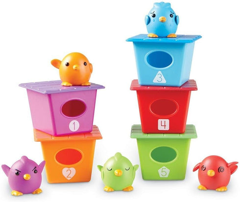 Learning Resources Peek-a-Bird Buddies, 15 Pieces Toddler Learning Activities, Educational Preschool Toys