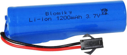 Blomiky 3.7V 1200mAh 2 Pack SM2P 3.7V 1200mAh 2 Li-ion Rechargeable Battery with Plug and USB Cable for Remote Control