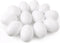 QMET 12 Pieces White Wooden Fake Eggs, Wood Eggs for Easter Crafts &