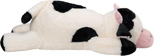 Crillop 25.6 inches, 5 lbs, Weighted Plush Cow Stuffed Animal, Soft Plushie for Kids and Adults (Cow Large)
