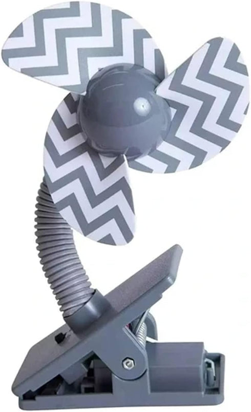 Nuby Cool Baby Stroller Clip-On Fan in Grey