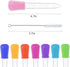 ieddet 10 Bulb Gummy 10 Colorful Eye Dropper, PCs Silicone and Plastic Droppers with Tip, Sensory Bin Tools, Droppers