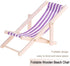 Pack 4 Dollhouse Miniature Furniture Accessories Foldable Wooden Beach Chair Mini Longue Deck Chair Doll House Ornament