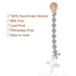 Silicone Pacifier Clips for Baby, 2-in-1 Pacifier Holder & Teething Ring Toy, BPA Free, 2 Pack (Sage+Ether)