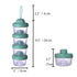 IENYPA 4 Layers Baby Milk Powder Formula Dispenser on The go, Baby Formula Containers for Travel, Formula Holder Mixer