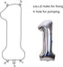 40 Inch Jumbo Number 18 Balloon | Birthday Party Celebration Decoration Foil Helium Balloons, Silver