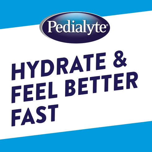 16.9 Oz (Pack 12) Pedialyte Electrolyte Solution, Grape, Hydration Drink, Fl