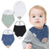 Bazzle Baby Bandana Teething Bib 4-Pack Double layer Drool Bibs for Boys