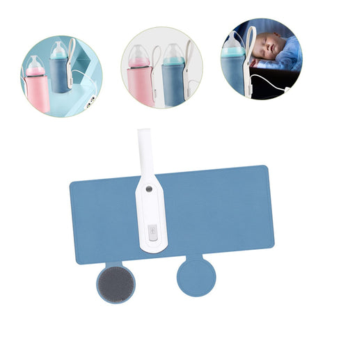 SHOWERORO Portable USB Bottle Warmer Temperature Insulation Cover for Indoor and Outdoor Use for Travel and Shopping