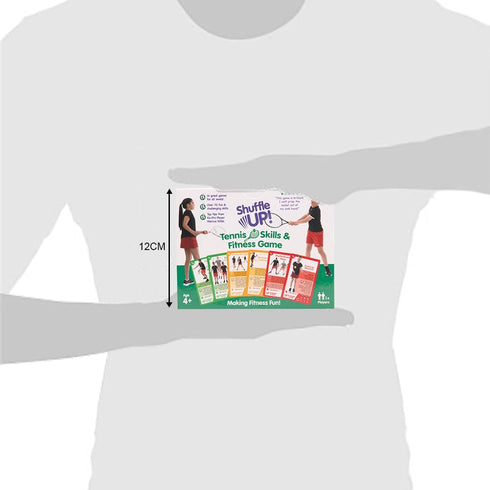 70+ 2 Shuffle Up Tennis Card Games - Fun & Active Skills Cards for Kids, Fitness Card Develop Fundamentals, Stamina