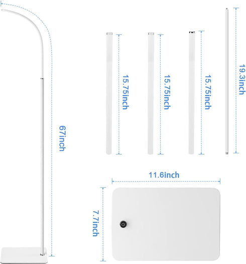 67" Adjustable Height Baby Monitor Floor Stand Holder for Infant Optics DXR-8 Pro, Nanit Pro, Eufy Spaceview, Owlet Cam