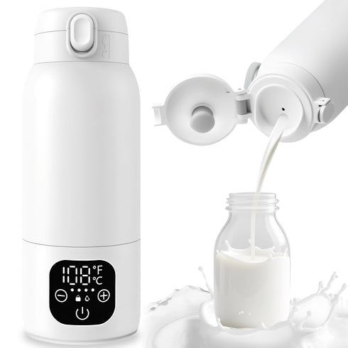 XDTIME Portable Milk Warmer for Travel,Formula Container to Go 17oz Baby Bottle Warmer