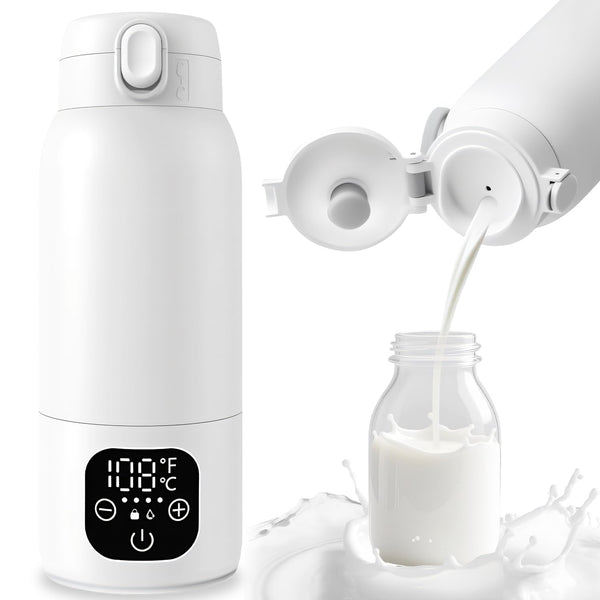 XDTIME Portable Milk Warmer for Travel,Formula Container to Go 17oz Baby Bottle Warmer