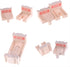 Ioffersuper 12 Set, pcs Wooden Train Track Male-Male Female-Female Bump Tracks, Bridge Pier Track(Random Colour),Cross