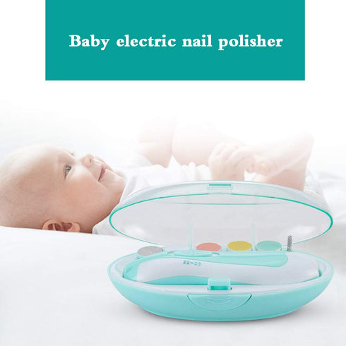 CHAFIN Trimmer,Safe (001) Baby Nail File Electric Baby Infant Nail Filer with Light,Battery of Newborn Nails Care