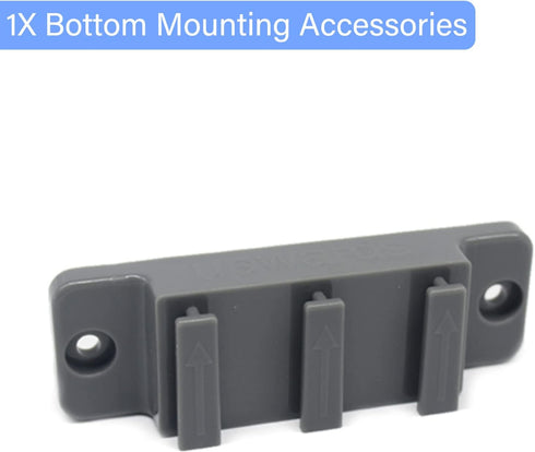 WOMHOM Retractable Mesh Baby Gate Hardware Replacement Parts Kit, Full Set Wall Mounting Accessories, Grey