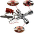 1Pc 4-in-1 Universal Utility Key,Zinc Alloy Plumber Electrical Tools,Durable Anti-rust Multifunctional Water Meter Key for Electrical Box,Water Meter Valve etc( Two styles)Multitools and Accessories