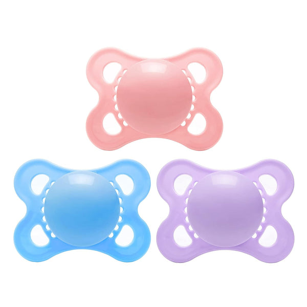 LittleForBig Bigshield Generation-3 Big Sized Pacifier 3 Paci Pack - Pink, Blue,