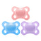 LittleForBig Bigshield Generation-3 Big Sized Pacifier 3 Paci Pack - Pink, Blue,