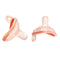 Garkoko Baby Pacifiers 0-6 Months Breast Like Shape Pacifiers BPA-Free One-Piece Silicone