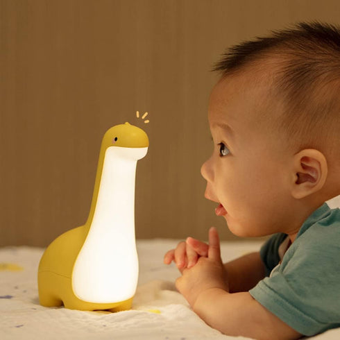 Dimmable Dinosaur Night Lamp, Bedside Night Light USB Rechargeable, Kids Bedroom Sleep Light, Cute Gifts for Girls