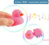 umbresen 12pcs Pink Rubber Ducks, Small Bath Toys for Preschool, Baby Shower, Pool Float, Halloween Party Favors