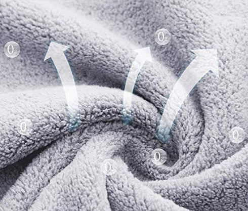 8 Pack Burp Cloths for Baby - Ultra Absorbent 20" x 10" Hand Washcloths, Newborn Towel Set (Grey)