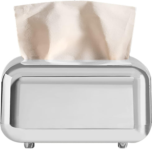 Elvaesther Wipes Holders, Baby Wipes Dispenser, Household Tissue Box with Lid Dustproof Light Luxury Wet Wipe Container