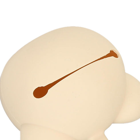 Cute Silicone Pacifier Holder Case for Travel - Milk Tea Color