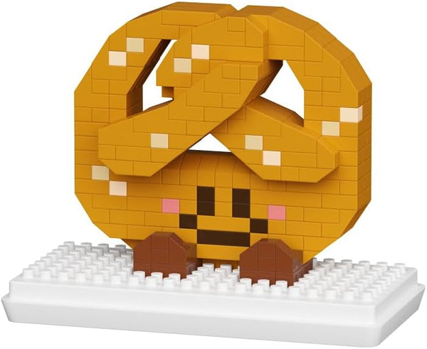 Jollcnoia Pretzel Happy Bread Series Food Cute Series Set Toy Mini Bricks Micro