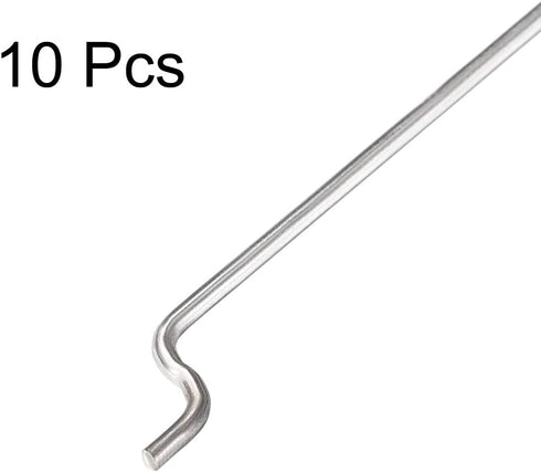 uxcell 1mm x 180mm Steel Z Pull/Push Rods for RC Airplane, Boat Replacement, Pack of 10