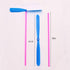 JIEOU 40 Set, 20 20 Pieces of Flying Helicopter Toy Propellers+ Rods, Hand Helicopter, Bamboo Dragonfly Hand Rub