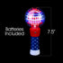 ArtCreativity 7.5 Inch Light Up Patriotic Magic Ball Wand, Flashing LED Spinner Toy for Kids, 4th of July Favor