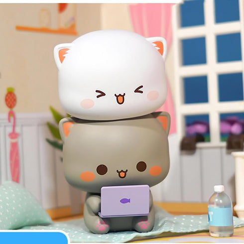 Mitao Cat Series 4 Blind Box Kawaii Figures Action Random Collection, Cute Model Birthday Gift (1 Pack)