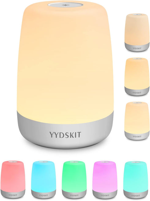 Night Light for Kids & Nursery - Rechargeable Touch Lamp, Portable Nursing