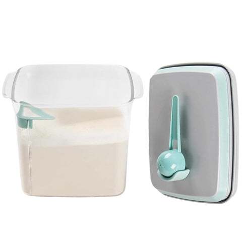 Generic 1700Ml Bbaby Formula Storage High Capacity Powder Container, Convenient Milk Dispenser with Measuring Spoon