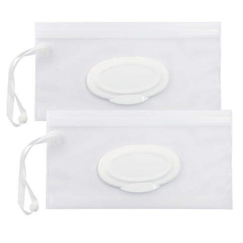 Unlorspy 2Pcs Wet Wipes Pouches, Travel Wet Wipes Dispensers Reusable Cases, Portable Wipe