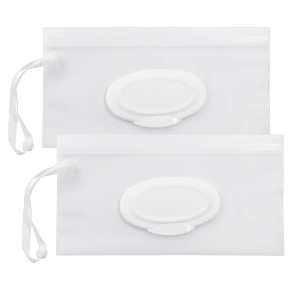 Unlorspy 2Pcs Wet Wipes Pouches, Travel Wet Wipes Dispensers Reusable Cases, Portable Wipe