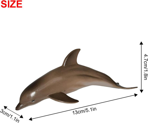 Andux Realistic Marine Life Animals Figures Toys - Wild Jungle Educational Playset FZDW-04 (Dolphin)