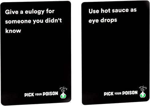 PICK YOUR POISON Party Game - AFTER DARK Expansion with 100 New Cards for Adult Game Night
