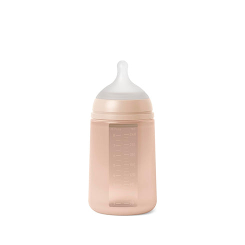8oz, Suavinex Color Essence SX PRO Physiological Soft Flexible Silicone Baby Bottle, Anti Colic Baby Bottles, Supports