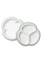 BabyBjoern Baby Plate Set, 2 Pack, Powder Green