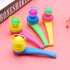 3pcs Random Color Floating Blow Pipe Balls - Stress Reliever Balance Blowing Toys for Kids