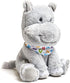 Cuddle Barn Alphabet Hudson - Animated Singing Hippo Plush Toy, Wiggles Ears to ABC Song, 11 inches